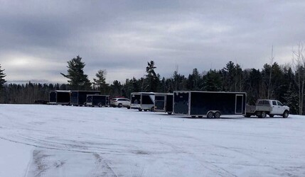 Trailers now parking at the Lodge